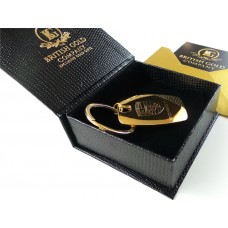 Porsche Gold Plated Rounded Keyring Porsche Gold Plated Rounded Keyring